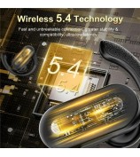 SP36 ENC Noise Reduction Wireless Bluetooth Sports Earphones with Rotating Hook - Black