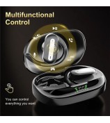 SP36 ENC Noise Reduction Wireless Bluetooth Sports Earphones with Rotating Hook - Black
