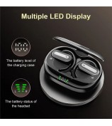 SP36 ENC Noise Reduction Wireless Bluetooth Sports Earphones with Rotating Hook - Black