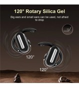 SP36 ENC Noise Reduction Wireless Bluetooth Sports Earphones with Rotating Hook - Black