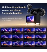 BD2 Smart Digital Display Touch Screen Wireless Bluetooth Headset ANC+ENC Noise Cancelling - Gold