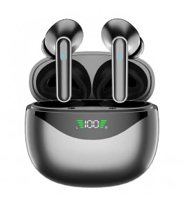 DP4 HiFi Sound Bluetooth Earphones Noise Reduction Wireless In-Ear Headphones - Black