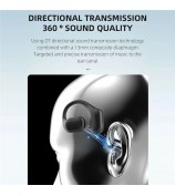 DUDAO U17Pro Air Conduction Bluetooth Earphone Ear Hanging Sports Music Headset - Black