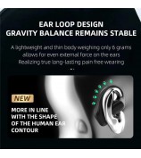 DUDAO U17Pro Air Conduction Bluetooth Earphone Ear Hanging Sports Music Headset - Black