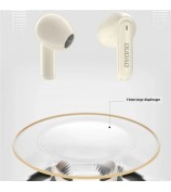 DUDAO U18Pro TWS Bluetooth Earphones Wireless Music Headset with Transparent Charging Case - Black