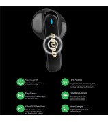 DUDAO U18Pro TWS Bluetooth Earphones Wireless Music Headset with Transparent Charging Case - Black