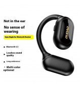 DUDAO U4A Single Ear OWS Bluetooth Earphone Ear Hanging Business Music Calls Headset - Black