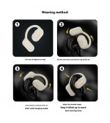 DUDAO U4A Single Ear OWS Bluetooth Earphone Ear Hanging Business Music Calls Headset - Black