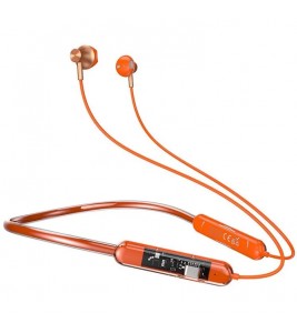 DUDAO U5Pro Semi-In-Ear Neckband Bluetooth 5.3 Headset Sport Running Wireless Stereo Music Earphone - Orange