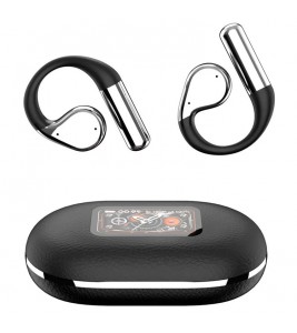 YYK-Q31 Pro OWS Open-Ear Noise-Canceling Headset Bluetooth 5.4 Wireless Earbuds with Color Touch Screen - Black