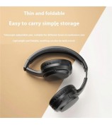 DUDAO X22Pro Bluetooth Headphones Noise Reduction Foldable HiFi Stereo Wireless Headset - Black