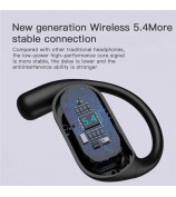YYK Q16S PRO Open-Ear Bluetooth Headphones with LCD Display Hanging Ear OWS Noise Cancellation Earphones