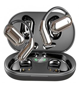 YYK-Q16 Wireless Bluetooth Open-Ear Earphones Ear Hook Stereo Music Gaming Headset - Black
