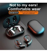 YYK-Q16 Wireless Bluetooth Open-Ear Earphones Ear Hook Stereo Music Gaming Headset - Black