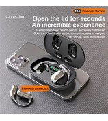 YYK-Q16 Wireless Bluetooth Open-Ear Earphones Ear Hook Stereo Music Gaming Headset - Black