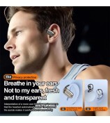 YYK-Q16 Wireless Bluetooth Open-Ear Earphones Ear Hook Stereo Music Gaming Headset - Black