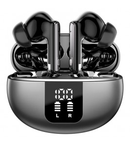 YYK-Q10 Wireless Bluetooth Earphone Noise Cancellation HD Calls Music In-Ear Headset - Black
