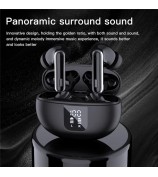 YYK-Q10 Wireless Bluetooth Earphone Noise Cancellation HD Calls Music In-Ear Headset - Black