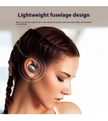 AKZ-G13 Bone Conduction Wireless Sport Earphones Bluetooth 5.3 Fingerprint Touch Headphones - Black