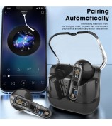 AKZ-S26 Bluetooth 5.3 TWS Headphones Waterproof Wireless Sports Earphones - Black
