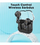 AKZ-S26 Bluetooth 5.3 TWS Headphones Waterproof Wireless Sports Earphones - Black