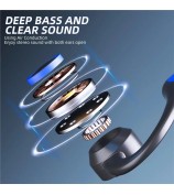 AKZ-G3 Bendable Bone Conduction Earphones Wireless Bluetooth Headphones with Power Display - Blue