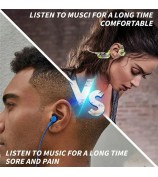 AKZ-G9 Bone Conduction Graffiti Bluetooth Neckband Headphone Digital Display Headset - Yellow