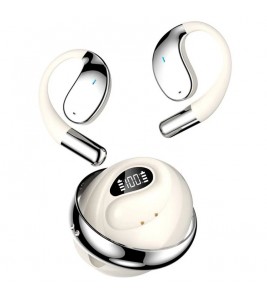 YYK-Q93 Wireless Bluetooth Open-Ear Earphones Ear Hook Waterproof Music Call Headset - Beige