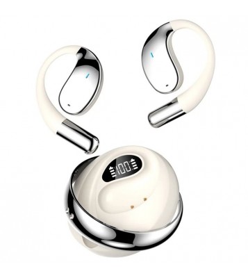 YYK-Q93 Wireless Bluetooth Open-Ear Earphones Ear Hook Waterproof Music Call Headset - Beige