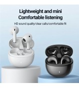 CELEBRAT W62 TWS Bluetooth Earphones Semi-In-Ear Wireless Sports Music Headset - White