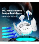CELEBRAT W54 TWS Bluetooth Earphones In-Ear Wireless Music Gaming Headset - White