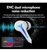 CELEBRAT W54 TWS Bluetooth Earphones In-Ear Wireless Music Gaming Headset - White