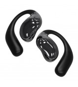 YJ33 Bluetooth Earphones Noise Reduction Wireless Earhooks with Touch Control Charging Case - Black