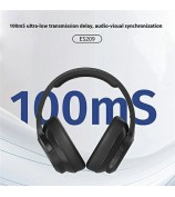 LENOVO LECOO ES209 Wireless Over-Ear Headphones Foldable Heavy Bass Bluetooth Headset - Black