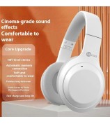 LENOVO LECOO ES207 Wireless Over-Ear Headphones Foldable Gaming Music Bluetooth Headset - White