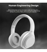 LENOVO LECOO ES207 Wireless Over-Ear Headphones Foldable Gaming Music Bluetooth Headset - White