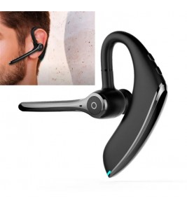 F910 Noise Canceling Bluetooth 5.0 Earphones Wireless Hands-free Stereo Headset with Mic for Smart Phone - Black