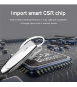 FEYCH Business Single Ear Bluetooth 5.0 Earphone CVC Noise Reduction Wireless Headphone - Black