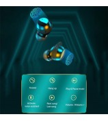 TWS-22 Wireless TWS Earphones HiFi IPX5 Waterproof Mini Earbuds Sport Headphones Bluetooth Running Headset for Samsung Xiaomi iPhone - Black