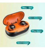 TWS-22 Wireless TWS Earphones HiFi IPX5 Waterproof Mini Earbuds Sport Headphones Bluetooth Running Headset for Samsung Xiaomi iPhone - Black