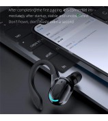 F8 Earphones TWS In-ear Bluetooth Earbuds Headphones with Mic and IPX4 Water Resistance - Black