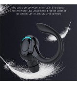 F8 Earphones TWS In-ear Bluetooth Earbuds Headphones with Mic and IPX4 Water Resistance - Black