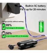 K55 Business Bluetooth Single-Ear Earphone Battery Display Clip-On Intelligent Noise Reduction Telescopic Headset Clipper - Silver