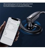 YYK-525 IPX7 Waterproof Single Ear Bluetooth Headphone ANC Active Noise Cancelling Business Hanging Earphone (with Charging Case)