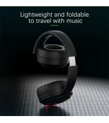 L800 Wireless Headset Music Gaming Headset Folding Bluetooth Headphone with LED Lights / Microphone - Black