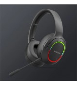 L800 Wireless Headset Music Gaming Headset Folding Bluetooth Headphone with LED Lights / Microphone - Black