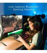 L800 Wireless Headset Music Gaming Headset Folding Bluetooth Headphone with LED Lights / Microphone - Black