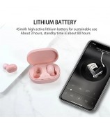 A6S Wireless Bluetooth Headset Mini Binaural In-Ear Music Headphones Noise Reduction TWS Earbuds with Charging Case - Black