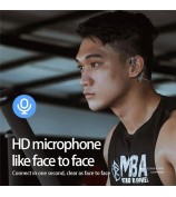 K69 Bone Conduction Bluetooth Headset Wireless Ear-Hook Sports Headphone IPX5 Waterproof Earphone