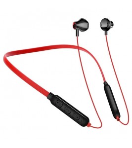 G03 Magnetic Neckband Bluetooth Headset Sport Wireless Strong Bass Music Calling Earphone - Red